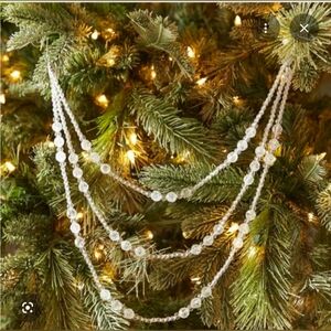 NWOT Glam Clear Holiday Swag Garland